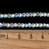 Electroplate Glass Beads Strands X-GLAA-Q105-02-10-2
