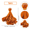 5Pcs High Temperature Fiber Long Pear Perm Hairstyle Doll Wig Hair DOLL-DC0001-05A-2