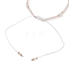 Adjustable Nylon Cord Braided Bead Bracelet BJEW-JB05683-05-3