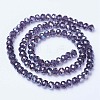 Electroplate Glass Beads Strands EGLA-A044-T6mm-B15-2