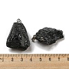 Natural Black Tourmaline Pendants G-F739-01P-7