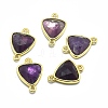 Natural Amethyst Links connectors G-O177-16G-G-1