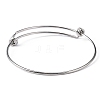 Tarnish Resistant Adjustable 316 Surgical Stainless Steel Expandable Bangle Making LS-MAK-M188-02-2