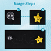 3Pcs 3 Styles Floating Silicone & Plastic Display Decorations AJEW-GF0013-34-6