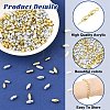 800Pcs 4 Styles Plating Eco-Friendly Plastic Beads KY-YW0002-34-5