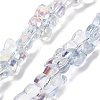 Transparent Glass Beads Strands GL-CBAAE04-02G-1