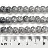 Spray Painted Crackle Glass Beads Strands DGLA-C002-8mm-02-5