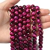 Natural Rose Tiger Eye Beads Strands G-G099-10mm-3-3