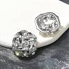 304 Stainless Steel Oval Stud Earrings EJEW-B108-09P-3