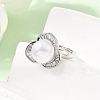 Adjustable Brass Micro Pave Cubic Zirconia Finger Rings CU-CBABA66-03P-3