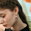 30Pcs 5 Colors Ion Plating(IP) Heart Shape 304 Stainless Steel Stud Earring Findings EJEW-UN0001-68-6