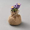 Plush Artificial Flower Pot Plants Display Decoration DJEW-WH20023-008C-1