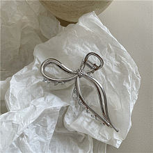 Elegant Metal Hair Clip with Bow Design - Graceful ST8133283
