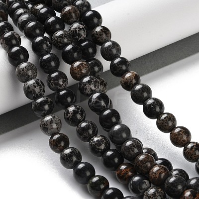 Dyed Natural Regalite/Imperial Jasper/Sea Sediment Jasper Beads Strands G-B124-C01-1