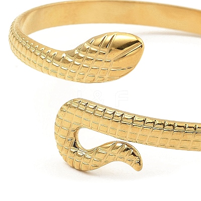 304 Stainless Steel Cuff Bangles BJEW-P302-03G-1