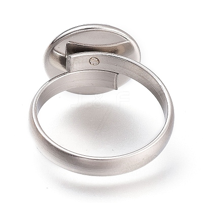 304 Stainless Steel Pad Ring Settings STAS-XCP0001-15-1