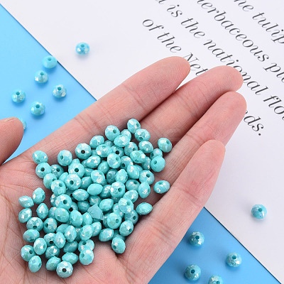Opaque Acrylic Beads MACR-Q239-018C-05-1