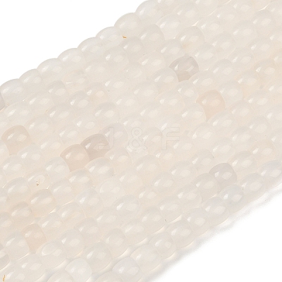 Natural Grey Agate Beads Strands G-C258-01-1