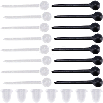 Eco-Friendly Plastic Stud Earring Findings KY-SC0002-23-1