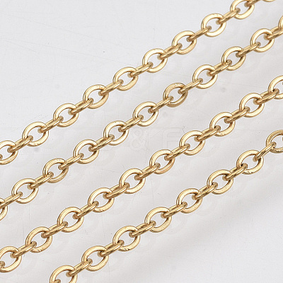 3.28 Feet 304 Stainless Steel Cable Chains X-CHS-R002-0.5mm-G-1