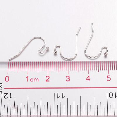 Platinum Color Brass Hook Ear Wire X-J0JQN062-1