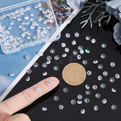 150Pcs Cubic Zirconia Cabochons ZIRC-PH0001-28-1