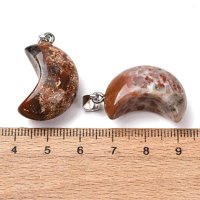Natural Brecciated Jasper Pendants G-F820-02I-01-1