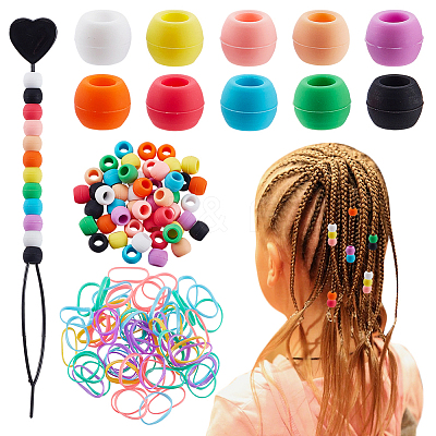 Rainbow Color Kit Hair Fascinators Set OHAR-WH0001-29-1