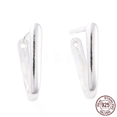 925 Sterling Silver Ice Pick Pinch Bails STER-D035-23S-03-1