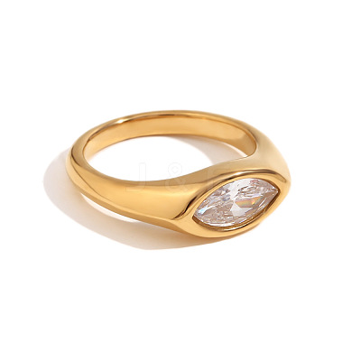 316L Stainless Steel with Cubic Zirconia Finger Rings FS-WGB17C9-10-1