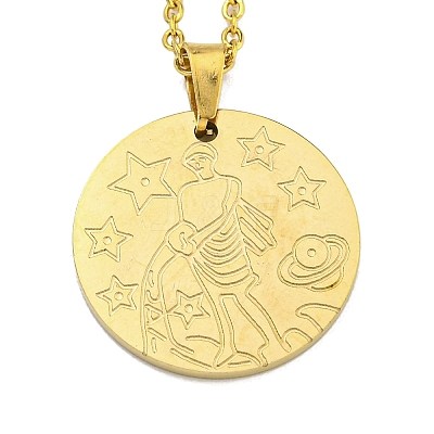 Constellation Pendant Necklaces NJEW-S422-04G-11-1