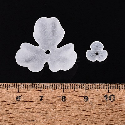 Frosted Acrylic Bead Caps KY-Q004-08I-1