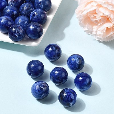 Acrylic Imitation Gemstone Beads PGB282Y-12-1