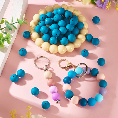 50Pcs Food Grade Eco-Friendly Silicone Beads SIL-TADJ0001-03H-1