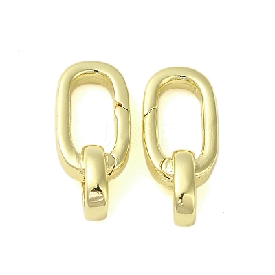 Brass Spring Gate Rings KK-B089-17G-1