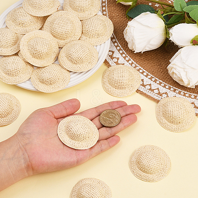 40Pcs Mini Cloth Doll Hats AJEW-SC0031-34C-1