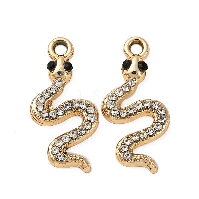 Alloy Rhinestone Pendants PALLOY-S052-07G-1