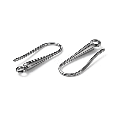 Eco-Friendly Brass Earring Hooks Findings KK-M157-03B-RS-1