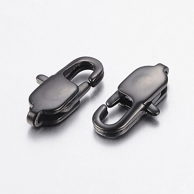 304 Stainless Steel Lobster Claw Clasps Ion Plating(IP) STAS-F148-13x6-08B-1
