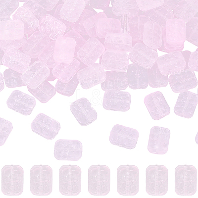 100Pcs Transparent Spray Painted Glass Beads GLAA-PA0001-60C-1