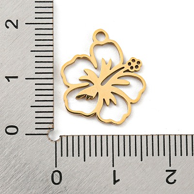 Golden Plated 304 Stainless Steel Pendants STAS-L271-01G-02-1