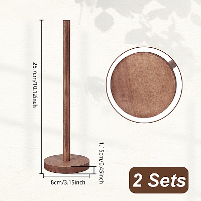 Wood Scrunchie Holders ODIS-WH0001-88B-1