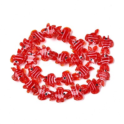 Handmade Lampwork Beads Strands LAMP-N024-35D-1