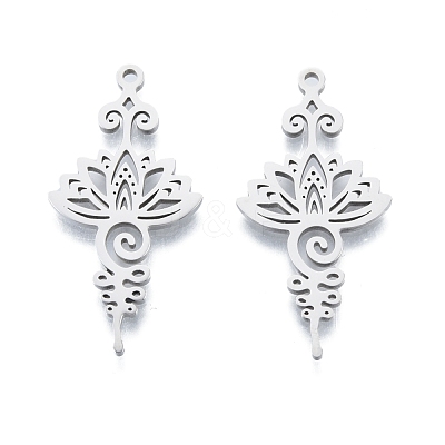 Non-Tarnish 201 Stainless Steel Pendant STAS-B027-16P-1