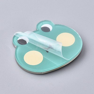Acrylic Safety Brooches JEWB-F012-02-1