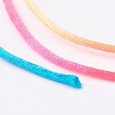 Nylon Satin Rattail Cords NWIR-L006-1mm-14-1