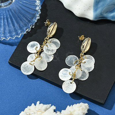 Brass Stud Earrings EJEW-TA00606-1
