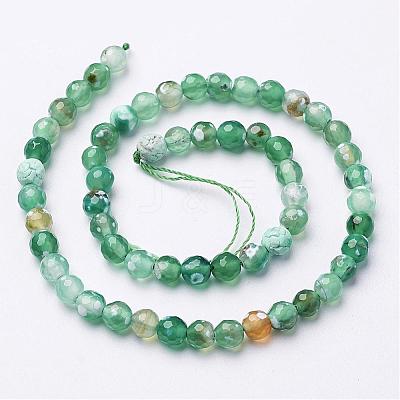 Natural Fire Crackle Agate Beads Strands G-D210-6mm-M1-1