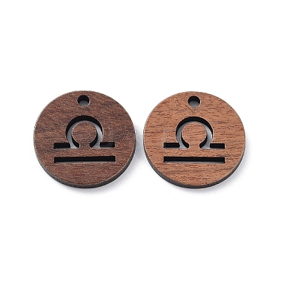 Walnut Wood Laser Cut Pendants WOOD-Q051-06D-1