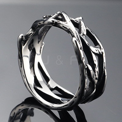 304 Stainless Steel Finger Rings FS-WG2B888-02-1